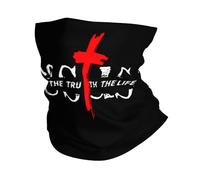 Jesús Cristianismo Fe Cruz4 Cuello Bufanda Multifuncional Cuello Pañuelo Secado Rápido Bufanda Facial para Ciclismo Caza Senderismo 26X30CM