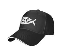 Jesús Cristianismo Fish Mujer Hombre Gorras Hip Hop Clásico Sombrero Ajustable Gorra De Béisbol para Golf Senderismo Running