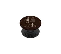 Jesús Cristiano Fe Cruz Creyente Adoración Evangelio PopSockets PopGrip Adhesivo