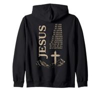 Jesús Cristiano Fe Cruz Creyente Adoración Evangelio Sudadera con Capucha