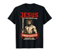 Jesús Cristiano Invicto La Hora más Oscura Juan 16:33 Faithcore Camiseta