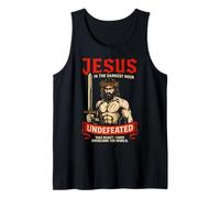 Jesús Cristiano Invicto La Hora más Oscura Juan 16:33 Faithcore Camiseta sin Mangas