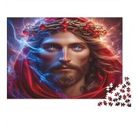 Jesús Cristo Puzzle 1000 Piezas Papel Reciclado para Adultos Puzzle para Adultos Juego Familiar Divertido Imposible difícil desafiante Excelente Idea de Regalo 52x38cm/1000pcs