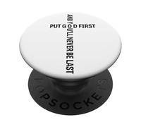 Jesus Cross Bible MAT 28:6 La fe sobre el miedo pone a Dios primero PopSockets PopGrip Adhesivo