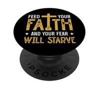 Jesús Cruz Biblia Fe Sobre el Miedo Poner a Dios Primer ARTE EN LA PopSockets PopGrip Adhesivo