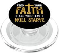 Jesús Cruz Biblia Fe Sobre el Miedo Poner a Dios Primer ARTE EN LA PopSockets PopGrip para MagSafe