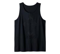 Jesús Cruz Cristiana Fe Dibujada a Camiseta sin Mangas
