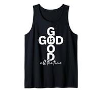 Jesús, Cruz, Dios bendiga la Biblia, la fe, Dios es bueno todo el tiempo Camiseta sin Mangas