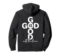 Jesús, Cruz, Dios bendiga la Biblia, la fe, Dios es bueno todo el tiempo Sudadera con Capucha