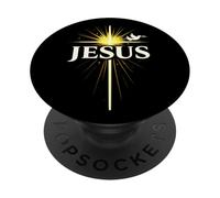 Jesús Cruz Fe Cristiana Paloma Creyente Religioso PopSockets PopGrip Adhesivo