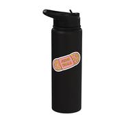 Jesús cura yeso - lindo parche religioso cristiano fe Stainless Steel Insulated Water Bottle