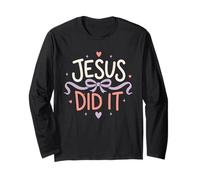 Jesus Did It Christian Humor Fe Cita Lindo Arco Manga Larga