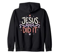 Jesus Did It Christian Humor Fe Cita Lindo Arco Sudadera con Capucha