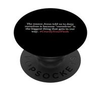 Jesús Dijo negarse a sí Mismo Tomar la Cruz crucificar la Carne PopSockets PopGrip Adhesivo