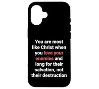 Jesús Dijo Que Amen a Sus Enemigos Sean como Cristo Lucas 6 27 Carcasa para iPhone 16