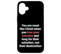 Jesús Dijo Que Amen a Sus Enemigos Sean como Cristo Lucas 6 27 Carcasa para iPhone 16 Plus