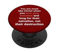 Jesús Dijo Que Amen a Sus Enemigos Sean como Cristo Lucas 6 27 PopSockets PopGrip Adhesivo