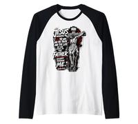 Jesús Dijo: Yo Soy el Camino, la Verdad y la Vida Camiseta Manga Raglan
