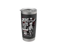 Jesús dijo: "Yo soy el camino, la verdad y la vida" Vaso térmico de acero inoxidable de doble pared