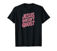 Jesus Doesn’t Ghost Funny Faith Design Christian Humor tee Camiseta