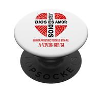 Jesús El Amor de Dios Cristo Buen Pastor Vida Eterna PopSockets PopGrip Adhesivo
