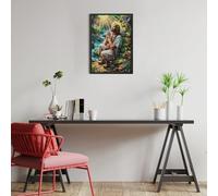 Jesús el Buen Pastor Puzzle 300 Piezas Alivio De Estrés Animales y Plantas Rompecabezas para Hombres Y Mujeres Decoración Hogar Estera Portátil 3D Moderno 300 PCS