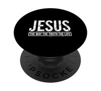 Jesús El Camino La Verdad La Vida Adorador Religioso Cristo PopSockets PopGrip Adhesivo