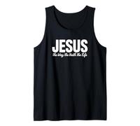 Jesús El Camino La Verdad La Vida Cristiana Camiseta sin Mangas
