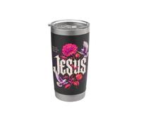Jesús El Camino La Verdad La Vida Cristiana Fe Religiosa Vaso térmico de acero inoxidable de doble pared