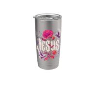 Jesús El Camino La Verdad La Vida Cristiana Fe Religiosa Vaso térmico de acero inoxidable de doble pared