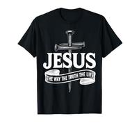 Jesús El Camino La Verdad La Vida Cruz Cristiana Camiseta