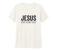 Jesús El Camino La Verdad La Vida Fe Versículo Bíblico Cristiano Camiseta Premium