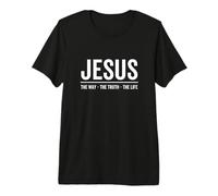 Jesús El Camino La Verdad La Vida Fe Versículo Bíblico Cristiano Camiseta Premium