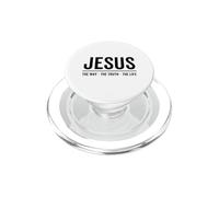 Jesús El Camino La Verdad La Vida Fe Versículo Bíblico Cristiano PopSockets PopGrip para MagSafe