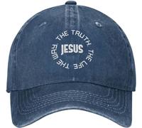 Jesús El Camino La Verdad La Vida Hombres Mujeres Gorra-Deportiva Ajustable Sombrero-Papá Peso Ligero Aire Libre Gorra para Hip Hop Viaje Golf