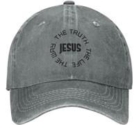 Jesús El Camino La Verdad La Vida Juan Hombres Mujeres Gorras Vaquera Algodón Aire Libre Gorra Clásica Gorra De Béisbol para Ciclismo Hip Hop Caza