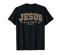 Jesús El Camino La Verdad La Vida Leopardo Cristiano Fe Camiseta