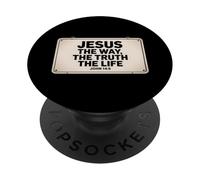 Jesús el Camino la Verdad la Vida PopSockets PopGrip Adhesivo