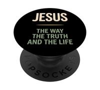Jesús El Camino La Vida Cristiana PopSockets PopGrip Adhesivo