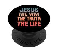 Jesús El Camino La Vida Cristiana PopSockets PopGrip Adhesivo