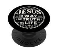 Jesús El Camino La Vida Cristiana PopSockets PopGrip Adhesivo