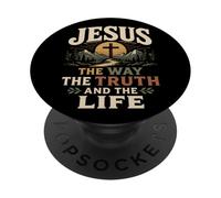 Jesús El Camino La Vida Cristiana PopSockets PopGrip Adhesivo