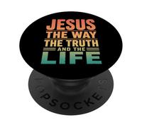 Jesús El Camino La Vida Cristiana PopSockets PopGrip Adhesivo
