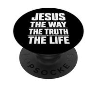 Jesús El Camino La Vida Cristiana PopSockets PopGrip Adhesivo