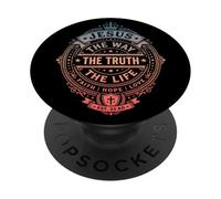 Jesús El Camino La Vida Cristiana PopSockets PopGrip Adhesivo