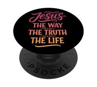 Jesús El Camino La Vida Cristiana PopSockets PopGrip Adhesivo