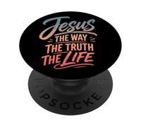 Jesús El Camino La Vida Cristiana PopSockets PopGrip Adhesivo