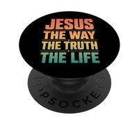 Jesús El Camino La Vida Cristiana PopSockets PopGrip Adhesivo
