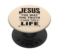 Jesús El Camino La Vida Cristiana PopSockets PopGrip Adhesivo