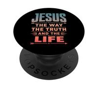 Jesús El Camino La Vida Cristiana PopSockets PopGrip Adhesivo